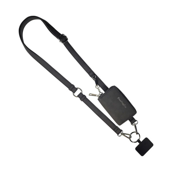 CLIP & GO W/POUCH LEATHER BLACK