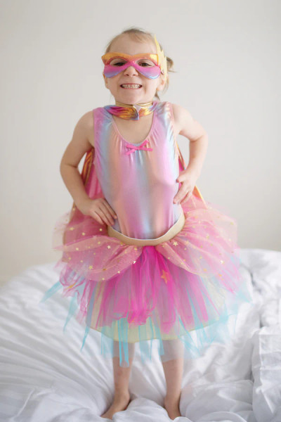 TUTU/CAPE/MASK PINK/GOLD