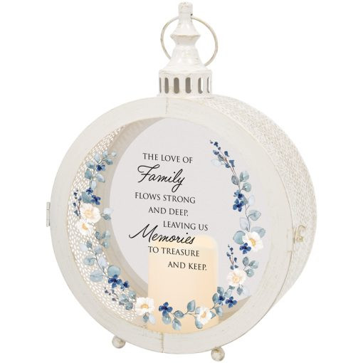 LOVE OF A FAMILY METAL LANTERN
