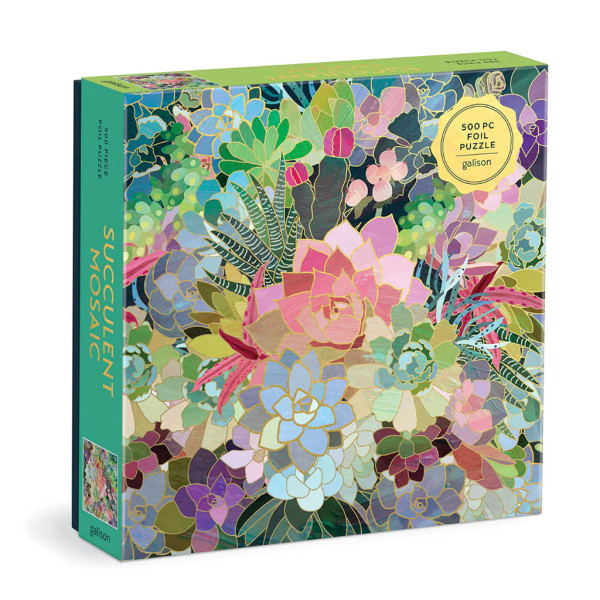 PUZZLE 500 FOIL SUCCULENT MOSAIC