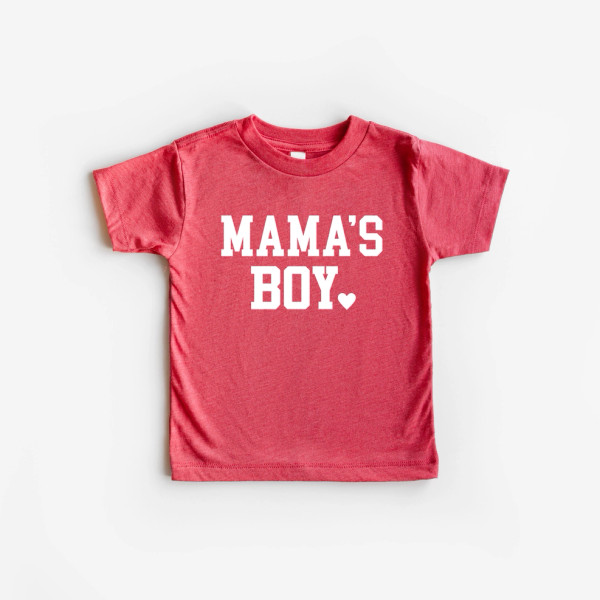 TEE SS MAMAS BOY RED