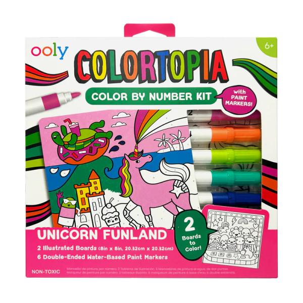 PAINT MARKER BY NUMBER UNICORN