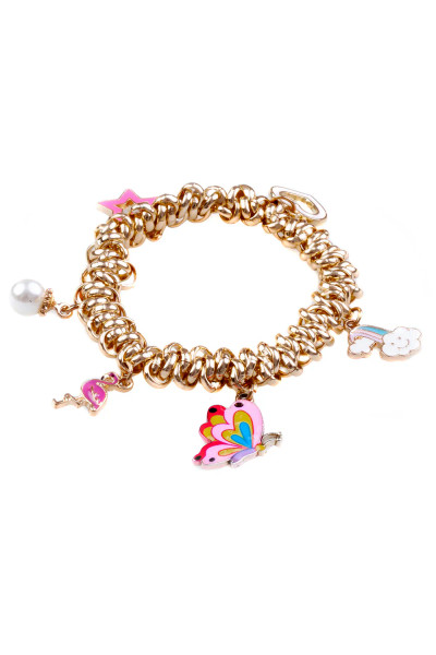 CHARM-ED & CHAIN BRACELET