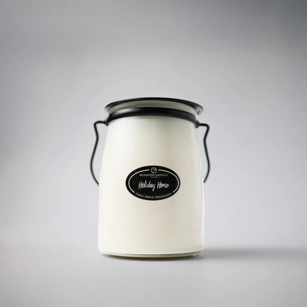 BUTTER JAR 22OZ: HOLIDAY HOME