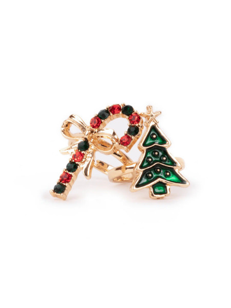ALL AGLOW HOLIDAY RING 2PC SET
