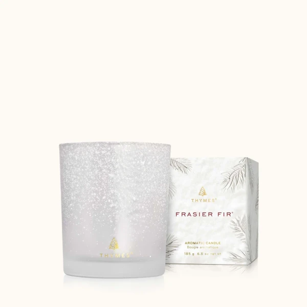 FRASIER FIR POURED CANDLE FLOCKE