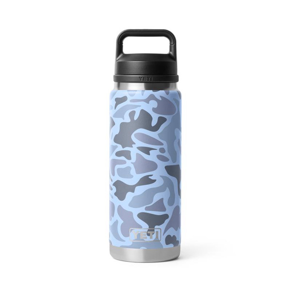 YETI イエティ RAMBLER 26oz BOTTLE ボトル ブルーカモ YETI Rambler 26 oz Blue Camo BPA Free Bottle with Chug Cap - The