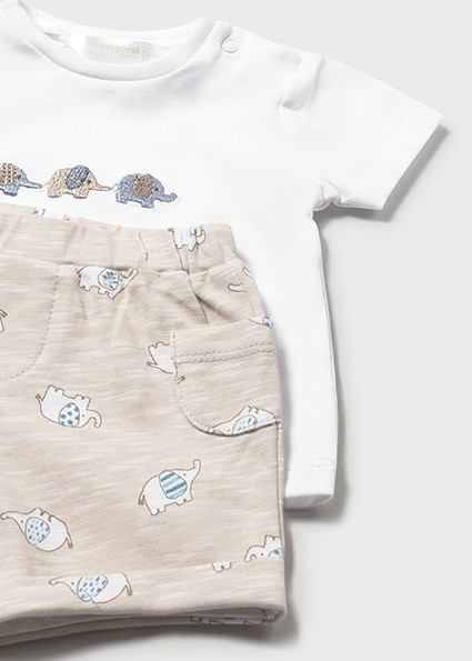 2PC SHORTS W/ WHITE TEE
