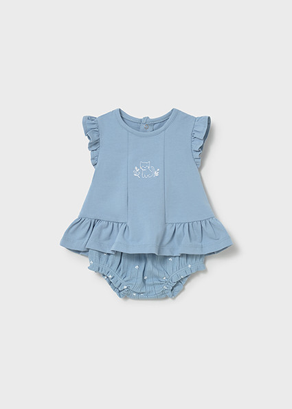 2PC SET BLUE FLUTTER