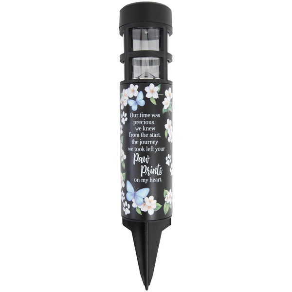 PAW PRINTS MEMORIAL SOLAR STAKE LIGHT