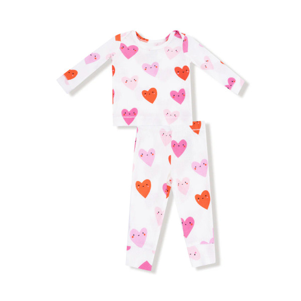 2PC LOUNGEWEAR SET HAPPY HEARTS