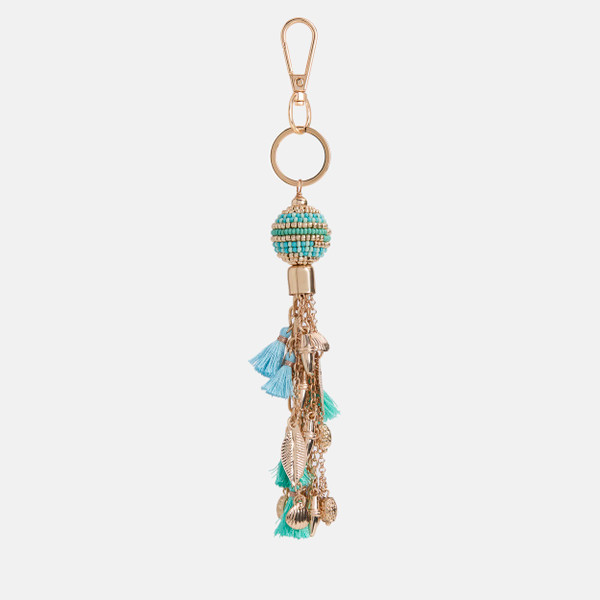 BLUE SKIES BAG CHARM FOB BLUES