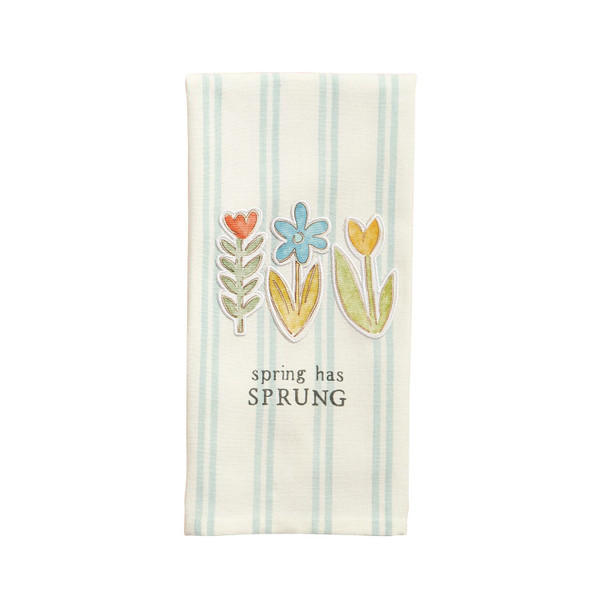 THREE FLOWERS PATCH TOWEL