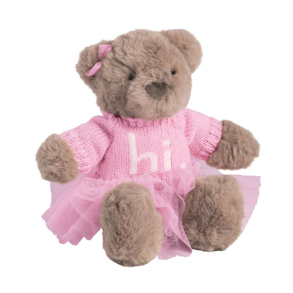 PINK HI BABY BEAR PLUSH PAL