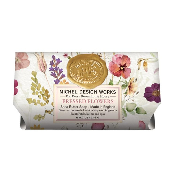 PRESSED FLOWERS LARGE BATH SOAP
