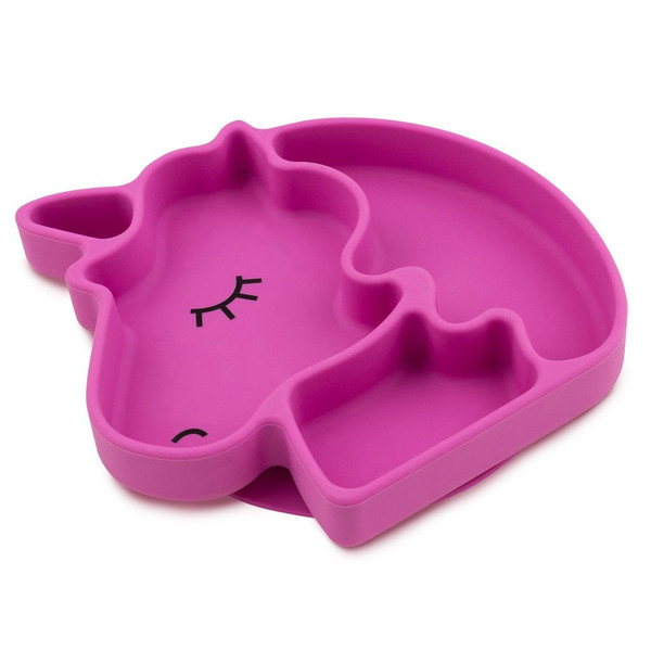 SILICONE GRIP DISH UNICORN