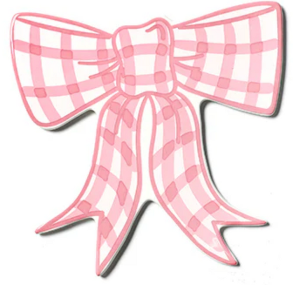 PINK GINGHAM BOW MINI ATT