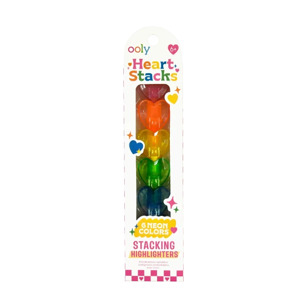 HEART STACKING HIGHLIGHTERS