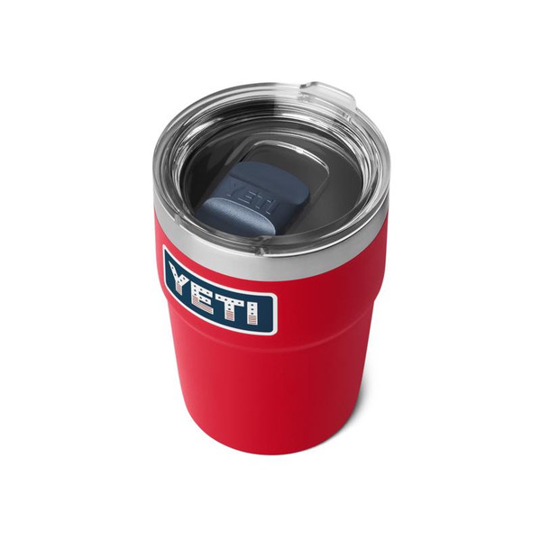 YETI Rambler 16 oz Rescue Red Patriotic BPA Free Stackable Tumbler with MagSlider Lid