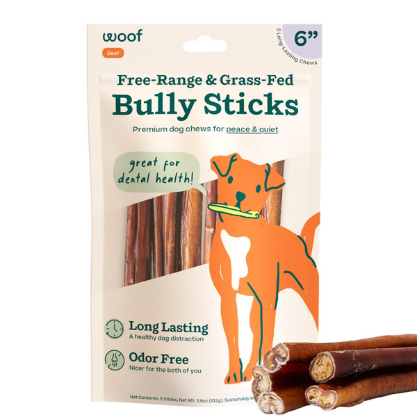 BULLYSAFE CHEWS BULLYSTICKS 6"