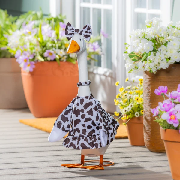 GIDDY GOOSE COW PRINT GOWN