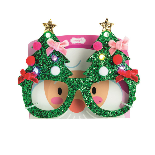 TREE CHRISTMAS LIGHT-UP GLASSES
