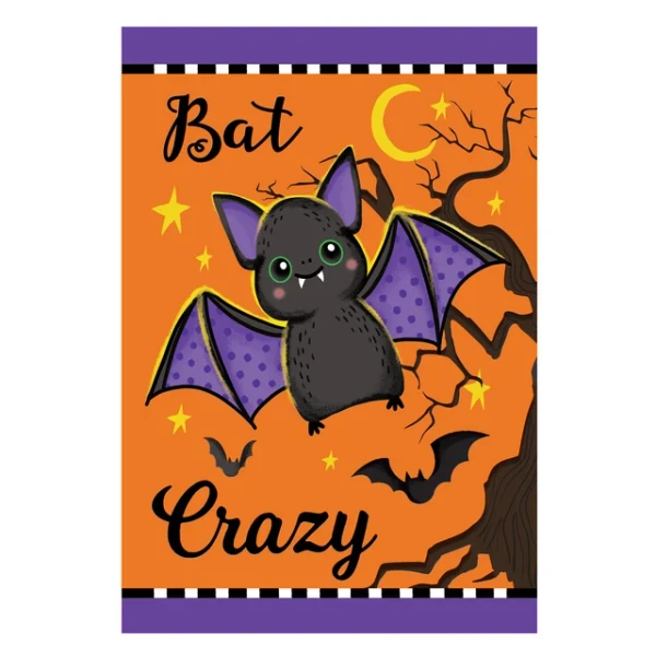 FLAG GARDEN GONE BATTY APPLIQUE