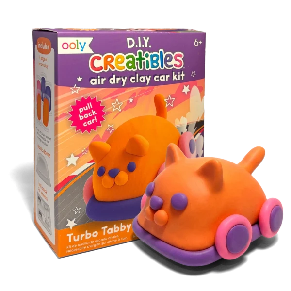 AIR DRY CLAY CAR KIT TABBY