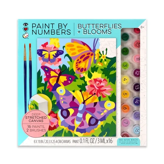 PAINT NUMBERS BUTTERFLIES BLOOM