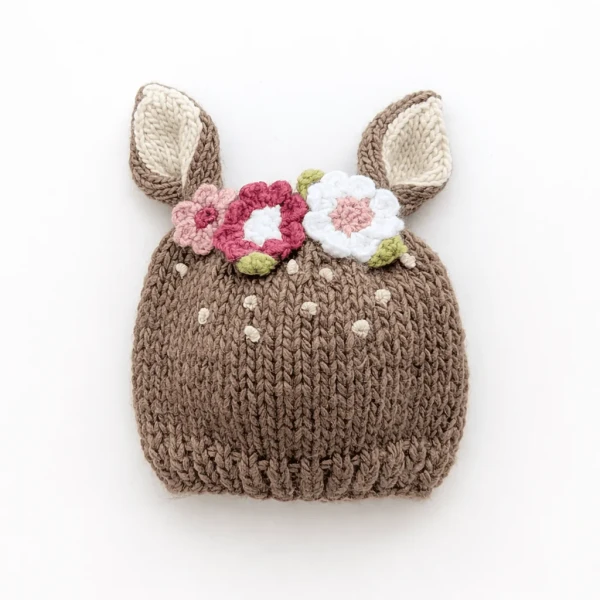 FAWN BEANIE HAT 0-6M