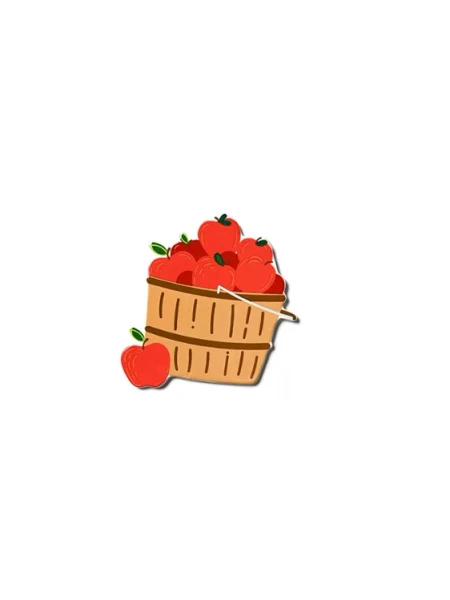 BASKET OF APPLES MINI ATT