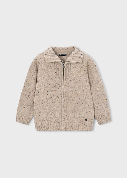 KNIT SWEATER ZIP UP