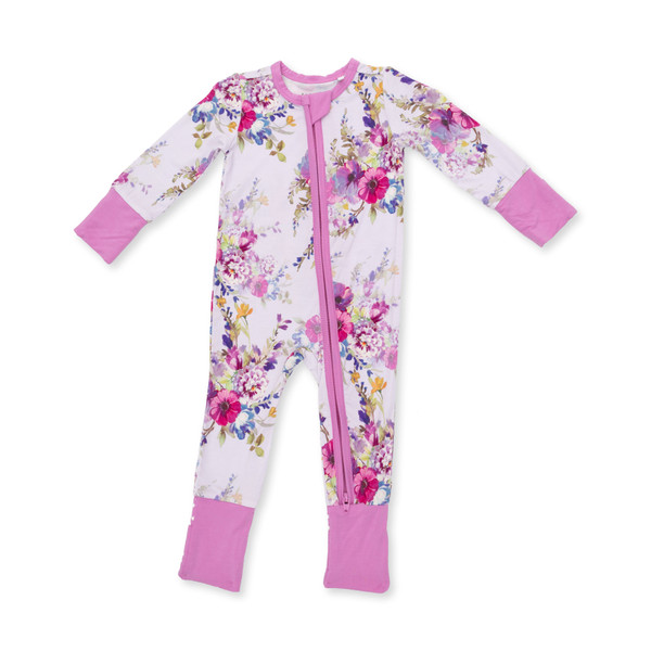 DAHLIA FLORAL ZIP ROMPER