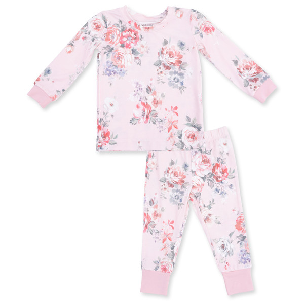 2PC LOUNGEWEAR PAINTERLY ROSE BOUQUETS