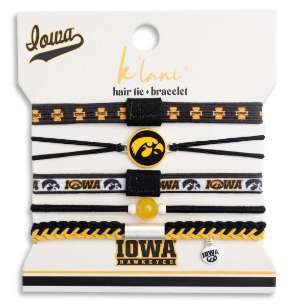 HAIR + WRIST BAND U OF IOWA