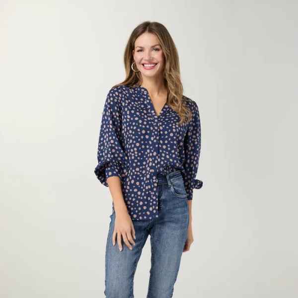 BLOUSE SUKI V NECK