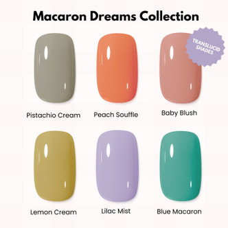 Macaron Dreams 6 Piece Gel Polish Collection
