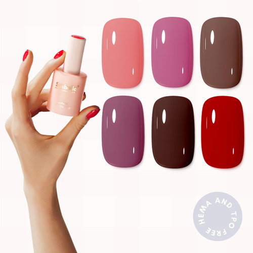 Red Memory 6 Piece Gel Polish Collection