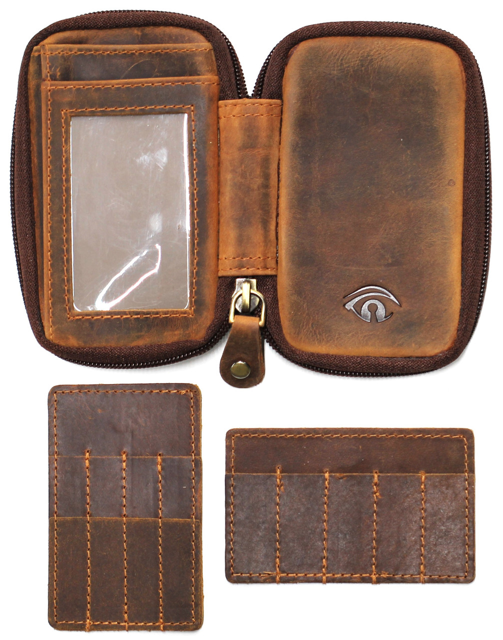 Wallet Leather Zipper Case w/Inserts - Southern Specialties