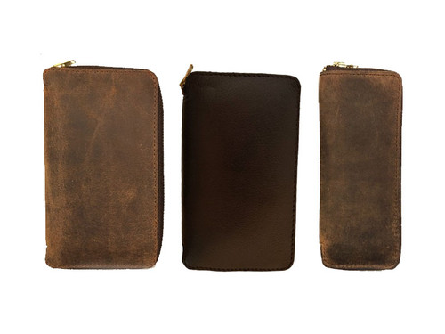 Lock Pick Leather Zipper Pouches