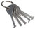 Warded 5 parts Keychain