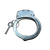 Clear training handcuff, color coded.