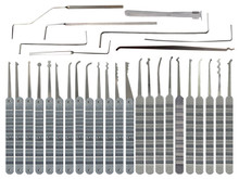 30 Piece Laminated Ripple Handle Lock Pick Set - Southern Specialties
