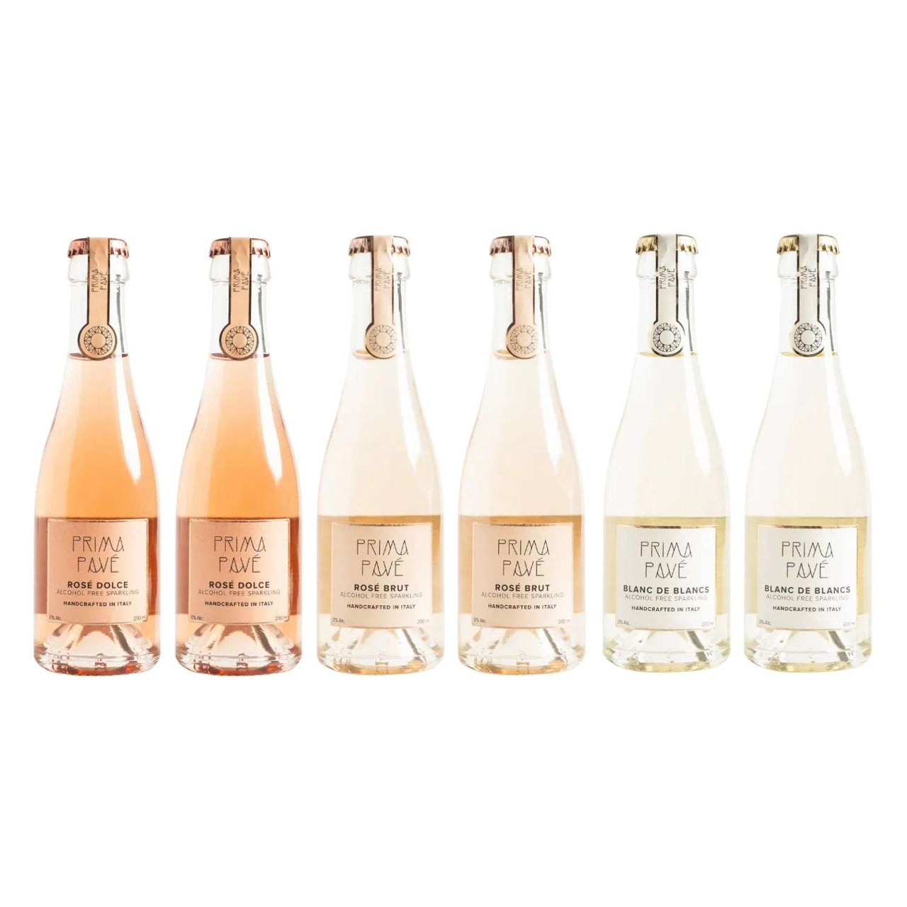 Mini Non Alcoholic Champagne Bottles (6 Pack, 0.0% ABV)
