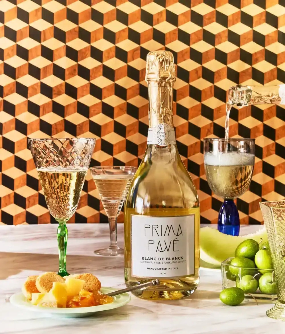Prima Pave Blanc de Blancs 0.0% sparkling wine for pregnancy-safe celebrations