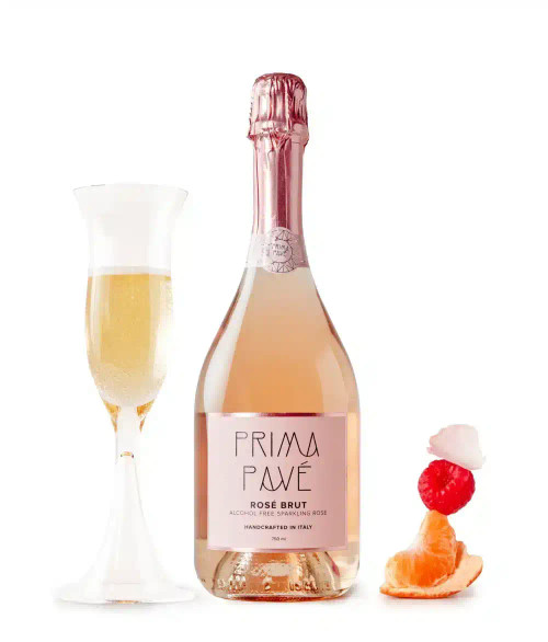 Prima Pavé Non-Alcoholic Wine Trio (Rosé Brut, Blanc de Blancs, Rosé Dolce – 0.0% ABV, 750ml, Italy)
