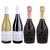 Four-bottle sulfite-free non-alcoholic wine sampler with Etoilé red and white and So Jennie Paris sparkling wines