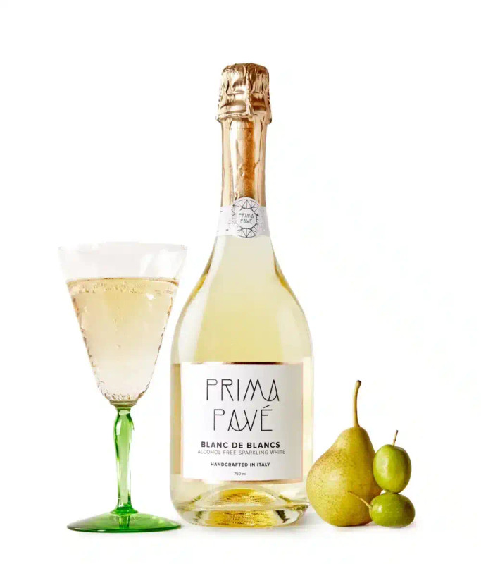 Prima Pavé Blanc de Blancs Non-Alcoholic Sparkling Wine (0.0% ABV, 750ml)