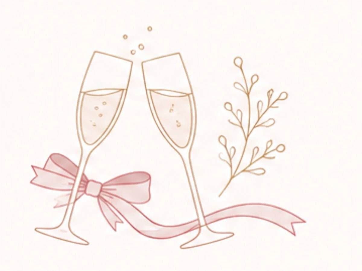 Luxury pregnancy-safe celebration graphic