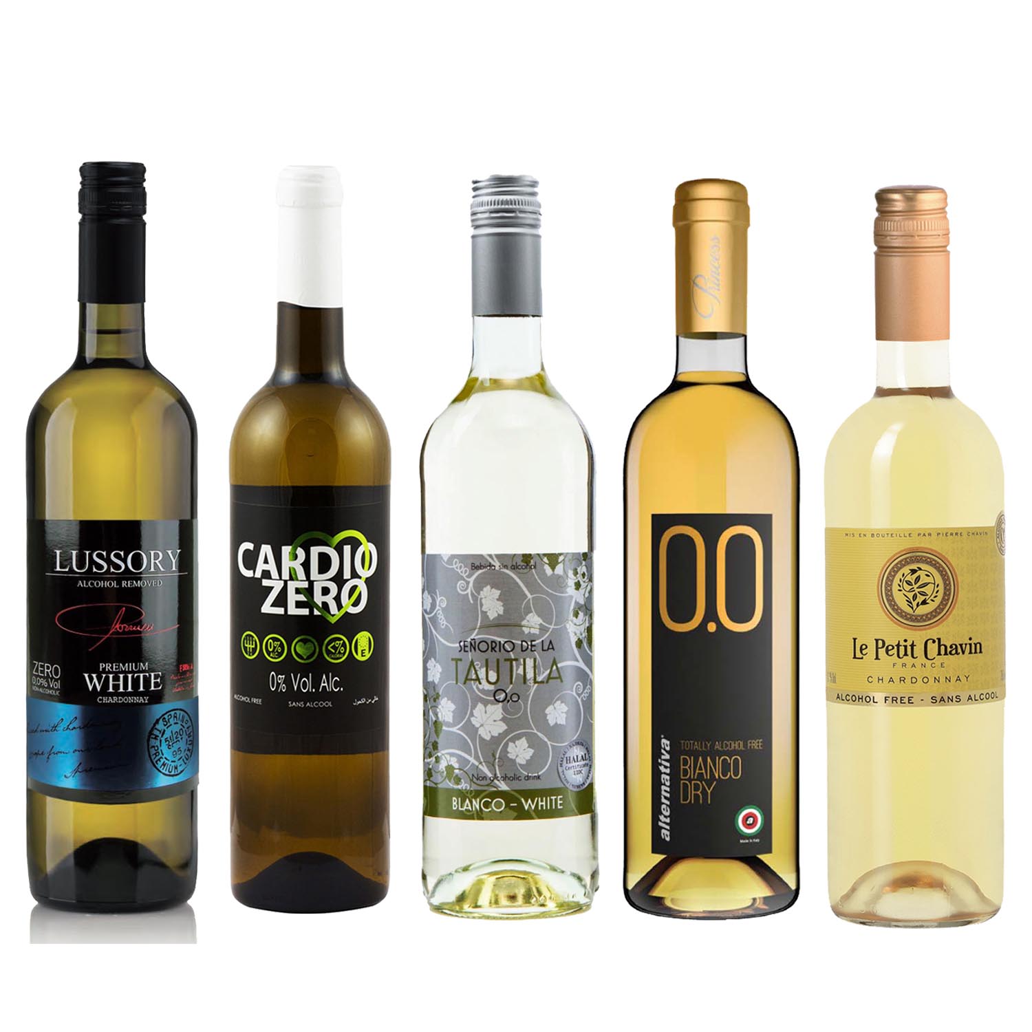 White Wine Sampler Featuring Pierre Chavin, Princess, Elivo, Lussory